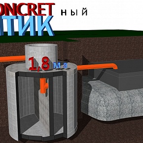 Септик CONCRETный 1,8 м3